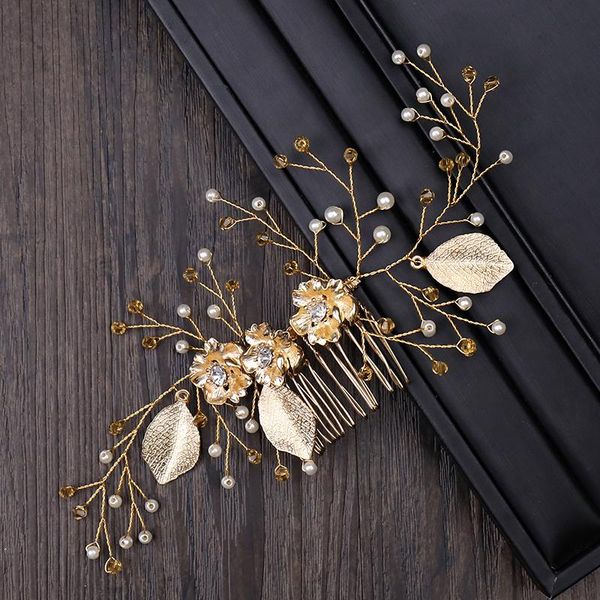 golden hair combs for bride wedding head jewelry pearl leaf bride hair combs ladies headdress headbands, Golden;silver
golden hair combs for bride wedding head jewelry pearl leaf bride hair combs ladies headdress headbands, Golden;silver