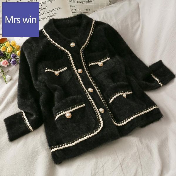 neploe 2020 new waterproof mink loose cardigans women autumn winter o-neck chic pockets coat exquisite button panelled jacket1, Black;brown
neploe 2020 new waterproof mink loose cardigans women autumn winter o-neck chic pockets coat exquisite button panelled jacket1, Black;brown