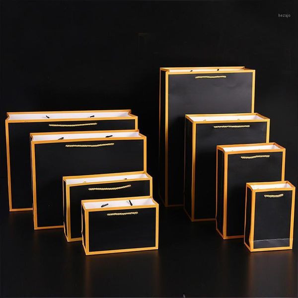 gift wrap 10pcs/pack black paper bag with gold frame ask moq to customization for commercial boutique party wedding candy packing1
gift wrap 10pcs/pack black paper bag with gold frame ask moq to customization for commercial boutique party wedding candy packing1