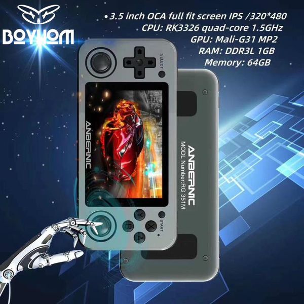 boyhom rg351m new version wifi ps1 retro game 2400 games 64g games rg351p -upgrade version rk3326 n64 pocket game player 351m
boyhom rg351m new version wifi ps1 retro game 2400 games 64g games rg351p -upgrade version rk3326 n64 pocket game player 351m