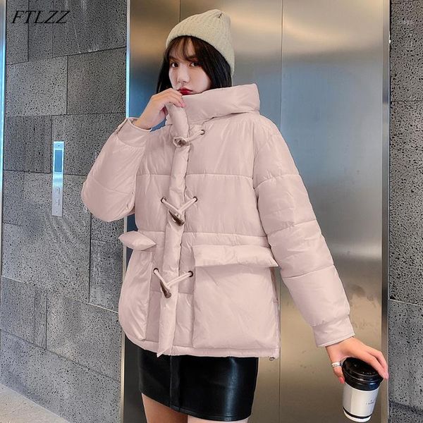 ftlzz new autumn winter women hooded horn button black cotton coat streetwear windproof loose parka thick warm jacket outwear1
ftlzz new autumn winter women hooded horn button black cotton coat streetwear windproof loose parka thick warm jacket outwear1