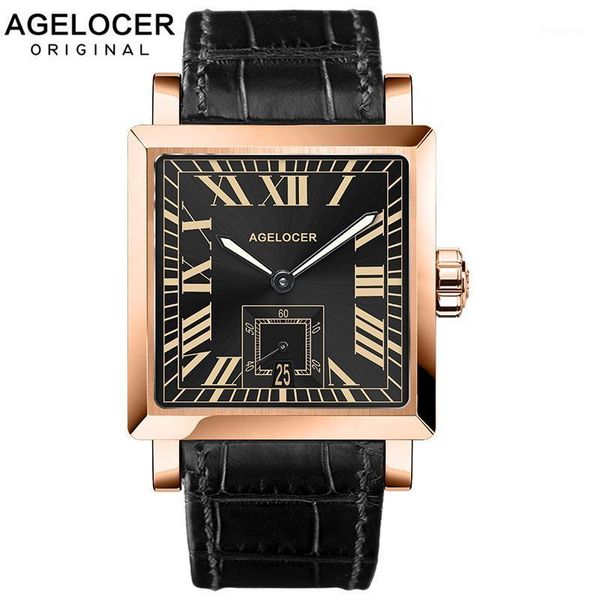 agelcoer swiss original automatic watch roman luminous numerals display mechanical men leather waterproof 50m1, Slivery;brown
agelcoer swiss original automatic watch roman luminous numerals display mechanical men leather waterproof 50m1, Slivery;brown