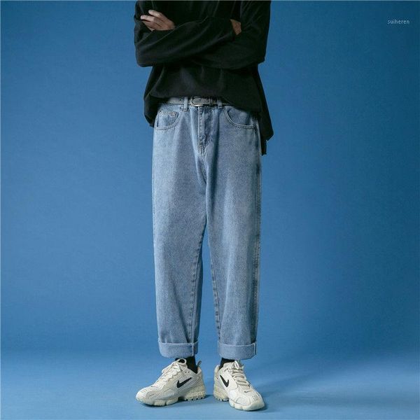 2020 men's baggy homme casual pants classic style jeans blue color loose straight pants biker denim trousers large size s-2xl1
2020 men's baggy homme casual pants classic style jeans blue color loose straight pants biker denim trousers large size s-2xl1