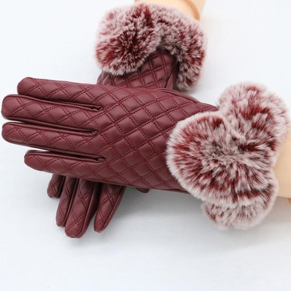 elegant women leather gloves touch screen winter windproof fur hand outdoor cycling red black warmer gloves split finger, Blue;gray
elegant women leather gloves touch screen winter windproof fur hand outdoor cycling red black warmer gloves split finger, Blue;gray