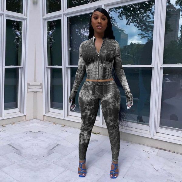 women\u2021s two piece casual clothes fashion tie-dye print long sleeve zipper cardigan and elastic high waist trousers set1, Gray
women\u2021s two piece casual clothes fashion tie-dye print long sleeve zipper cardigan and elastic high waist trousers set1, Gray