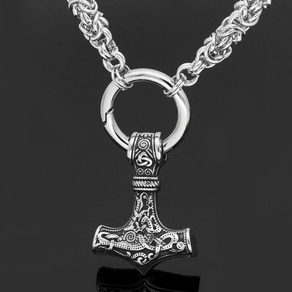 men 316l stainless steel thor hammer amulet mjolnir pendant necklace -king chain, Silver
men 316l stainless steel thor hammer amulet mjolnir pendant necklace -king chain, Silver