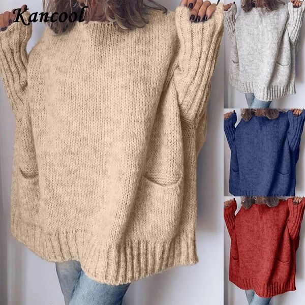kancool women's sweater 2021 new autumn winter knitted pullover round neck long-sleeve ladies sweater casual loose1, White;black
kancool women's sweater 2021 new autumn winter knitted pullover round neck long-sleeve ladies sweater casual loose1, White;black