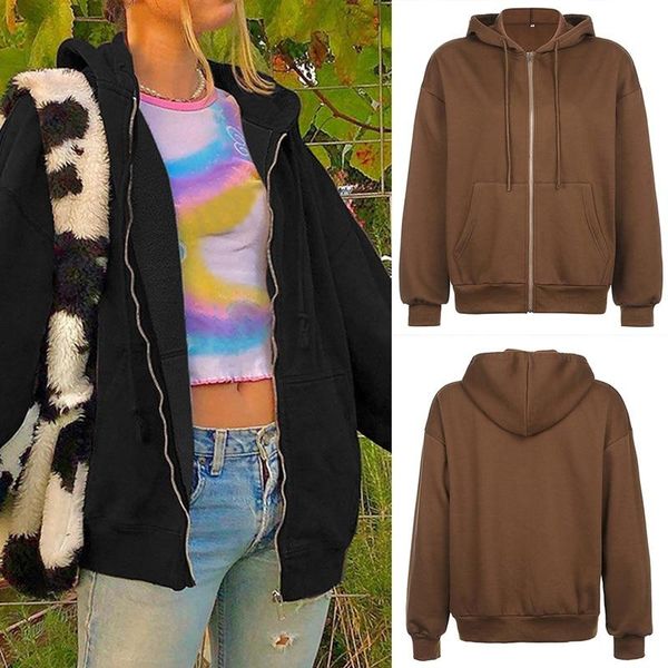 running jackets brown y2k aesthetic hoodies women vintage zip up sweatshirt winter jacket clothes pockets long sleeve hooded pullovers, Black;red
running jackets brown y2k aesthetic hoodies women vintage zip up sweatshirt winter jacket clothes pockets long sleeve hooded pullovers, Black;red