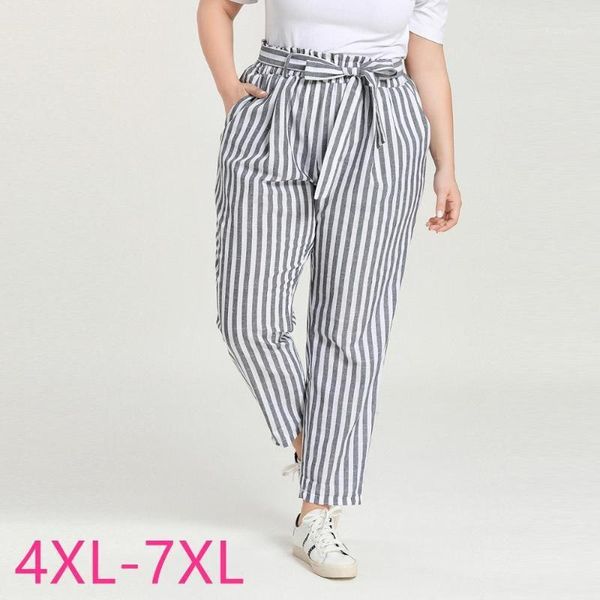 female spring summer plus size long pants for women large loose casual elastic waist stripe trousers belt gray 4xl 5xl 6xl 7xl1, Black;white
female spring summer plus size long pants for women large loose casual elastic waist stripe trousers belt gray 4xl 5xl 6xl 7xl1, Black;white