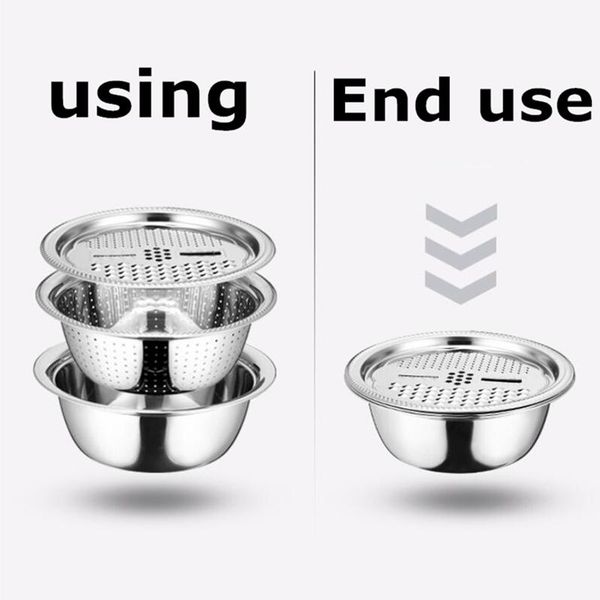 3 piece multifunctional stainless steel basin household kitchen stainless steel vegetable washing fruit draining basket basin wmtenn
3 piece multifunctional stainless steel basin household kitchen stainless steel vegetable washing fruit draining basket basin wmtenn