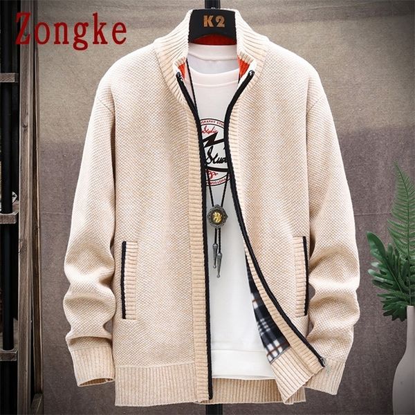 zongke autumn korean knitwear cardigan men sweater solid zipper sweaters for men slim fit winter clothes -4xl 201202, White;black
zongke autumn korean knitwear cardigan men sweater solid zipper sweaters for men slim fit winter clothes -4xl 201202, White;black