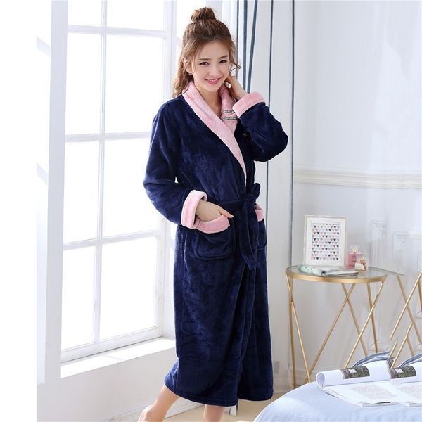 coral fleece flanne women nightwear autumn winter dress robe sleepwear warm thick home clothing soft pocket bathrobe gown y200429, Black;red
coral fleece flanne women nightwear autumn winter dress robe sleepwear warm thick home clothing soft pocket bathrobe gown y200429, Black;red