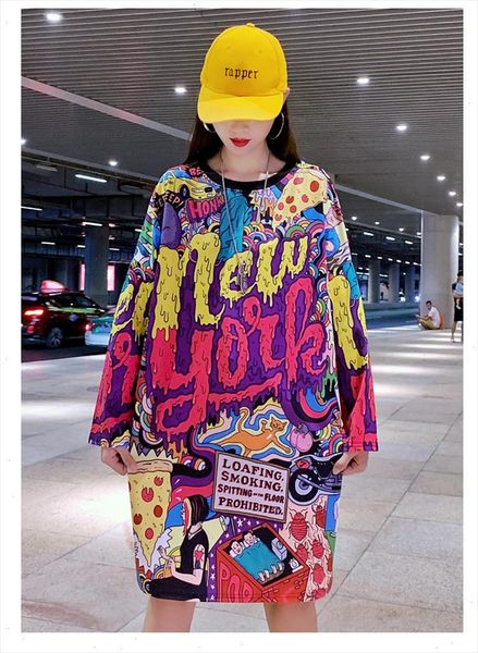 new harajuku fashion long sleeve t shirt women loose printed letter hip hop dance clothes women tee, White
new harajuku fashion long sleeve t shirt women loose printed letter hip hop dance clothes women tee, White
