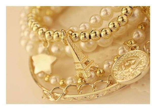 popular multi-element eiffel tower braceletpearl braceletpearl bracelet net red six piece set jewelry multilayer bracelet woman fibvs, Golden;silver
popular multi-element eiffel tower braceletpearl braceletpearl bracelet net red six piece set jewelry multilayer bracelet woman fibvs, Golden;silver