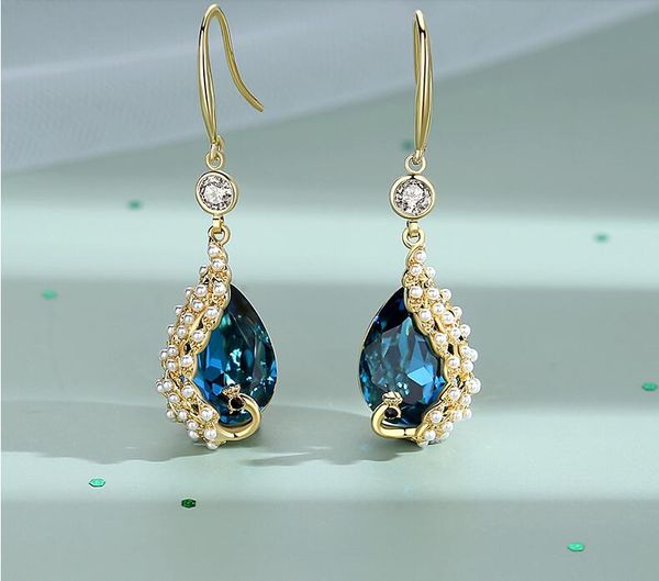 2020 new style of ancient peacock earrings women's national style long earrings style of minority design temperament earrings two color, Silver
2020 new style of ancient peacock earrings women's national style long earrings style of minority design temperament earrings two color, Silver