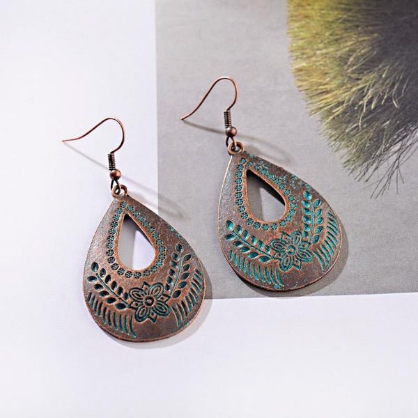 2021 ethnic style vintage pendant earrings thailand india bohemia water drop alloy bronze pendant earrings ladies gifts mexico, Silver 
2021 ethnic style vintage pendant earrings thailand india bohemia water drop alloy bronze pendant earrings ladies gifts mexico, Silver