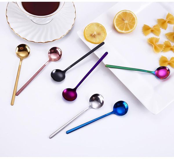 new}delicate stainless steel safe plating colorful series coffee spoon personality 7 colors bar stir spoons nice tea scoop dhc3453
new}delicate stainless steel safe plating colorful series coffee spoon personality 7 colors bar stir spoons nice tea scoop dhc3453