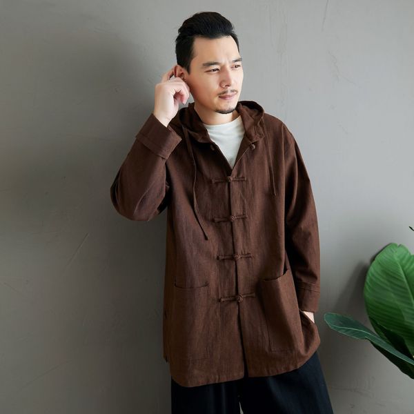 2020 spring new ramie buckle cap cardigan chinese style long sleeve loose casual jacket, Black;brown
2020 spring new ramie buckle cap cardigan chinese style long sleeve loose casual jacket, Black;brown