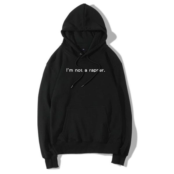 men's im not a rapper letter printed sweater hooded famt loose hoodies coat 2020, Black
men's im not a rapper letter printed sweater hooded famt loose hoodies coat 2020, Black
