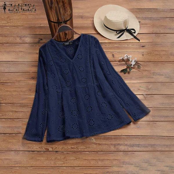 2020 zanzea spring women v neck long sleeve shirt embroidered casual solid blusas female hollow out blouse elegant chemise1, White
2020 zanzea spring women v neck long sleeve shirt embroidered casual solid blusas female hollow out blouse elegant chemise1, White