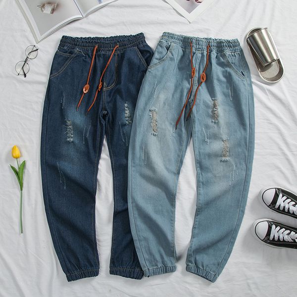 pick up leg jeans men's fattening oversize elastic leggings, Blue
pick up leg jeans men's fattening oversize elastic leggings, Blue