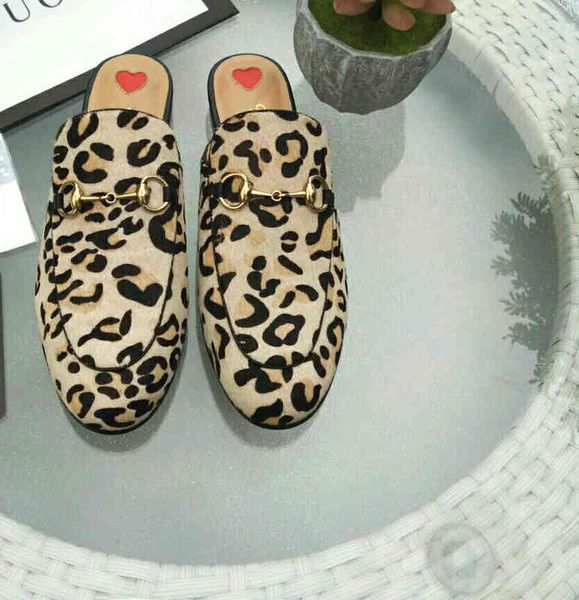leather wholesale princetown slippers woman baotou leopard flat indoor furniture horsebit semi trailers gril, Black
leather wholesale princetown slippers woman baotou leopard flat indoor furniture horsebit semi trailers gril, Black