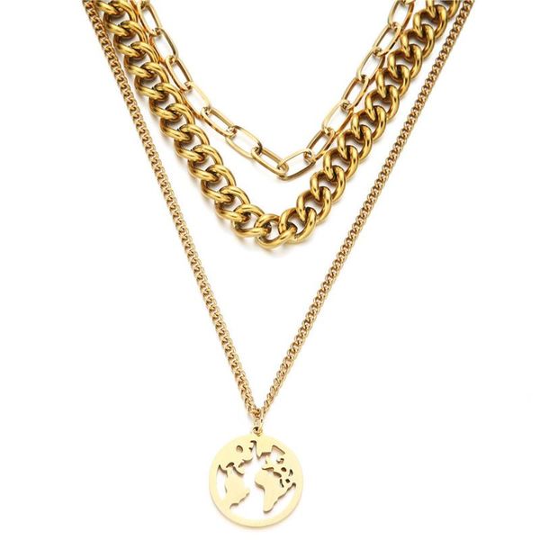chokers cuban link chain choker necklace punk multilayer pendant for women gold color stainless steel collar jewlery, Golden;silver
chokers cuban link chain choker necklace punk multilayer pendant for women gold color stainless steel collar jewlery, Golden;silver