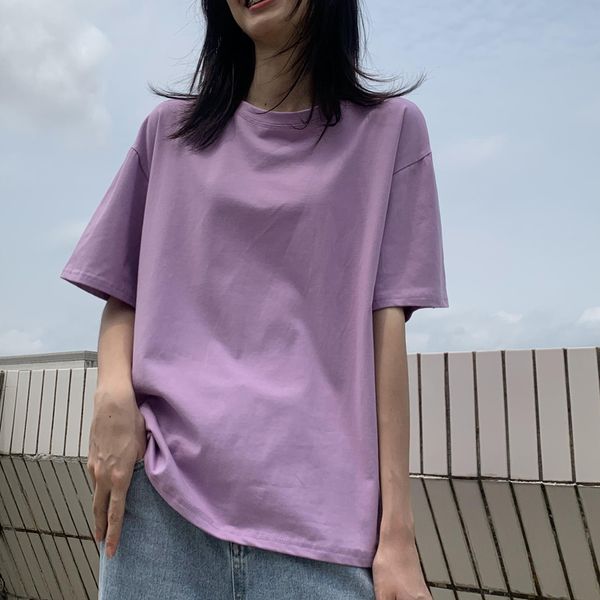 korea ulzzang 100% cotton tees summer ins big size hip-hop women fashion o-ne solid color harajuku casual vintage t-shirt, Gray;blue
korea ulzzang 100% cotton tees summer ins big size hip-hop women fashion o-ne solid color harajuku casual vintage t-shirt, Gray;blue