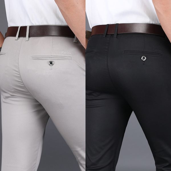 spring and summer 2020 thin jindun men's casual business casual pants tencel elastic slim straight men's pants omocu, Blue
spring and summer 2020 thin jindun men's casual business casual pants tencel elastic slim straight men's pants omocu, Blue