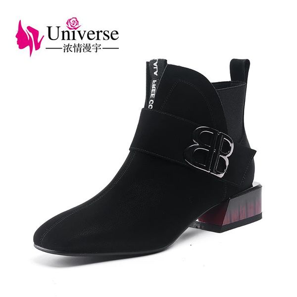 j325 lady cow leather round toe shoes lady square high heels 3.5cm latest new design ladies boots, Black
j325 lady cow leather round toe shoes lady square high heels 3.5cm latest new design ladies boots, Black