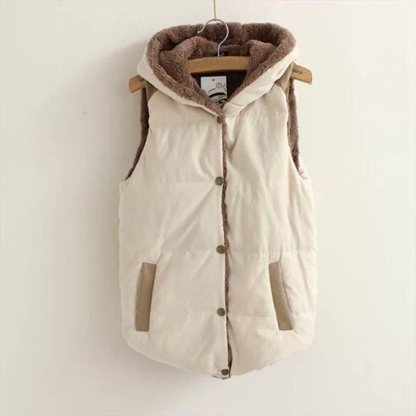coral fleece hooded thicken women vest jacket patchwork leather sleeveless with buttons waistcoat female 2020 autumn winter coat, Black;white
coral fleece hooded thicken women vest jacket patchwork leather sleeveless with buttons waistcoat female 2020 autumn winter coat, Black;white