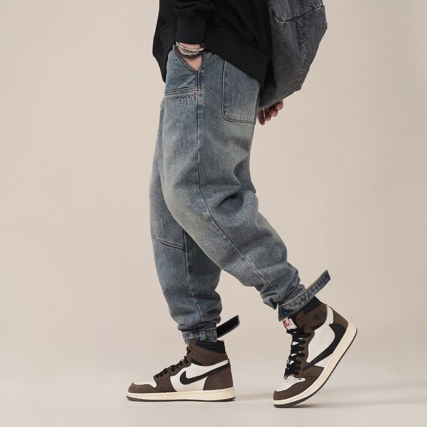 2021 new japanese vintage designer men jeans retro blue denim cargo pants fashion streetwear hip hop joggers wide leg baggy trousers c5f3
2021 new japanese vintage designer men jeans retro blue denim cargo pants fashion streetwear hip hop joggers wide leg baggy trousers c5f3