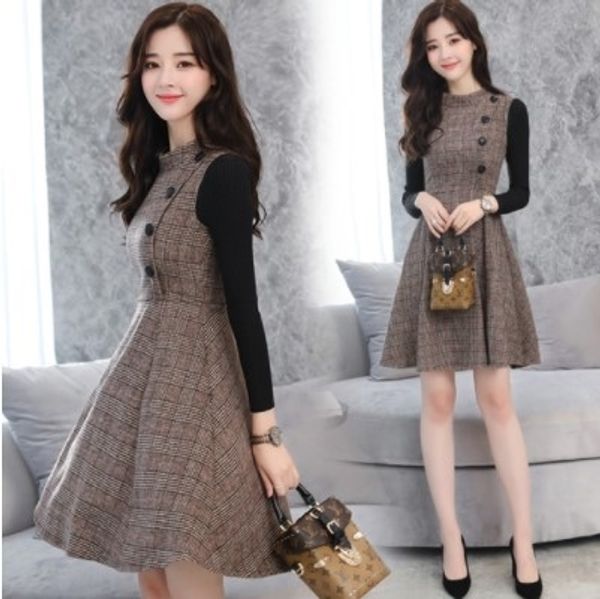 8fja1 2020 thickened knitted sleeve woollen new women's middle style shows dress and slimautumn dress skirtlong skirt long skirtand win, Black;gray
8fja1 2020 thickened knitted sleeve woollen new women's middle style shows dress and slimautumn dress skirtlong skirt long skirtand win, Black;gray