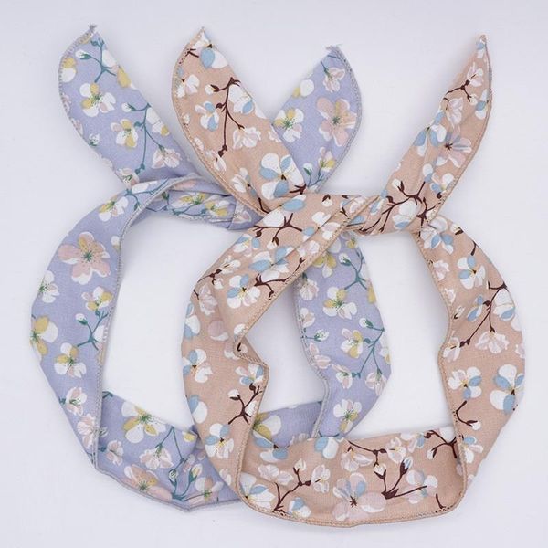 lady's sweet printed hairband women's spring and summer bandages, Blue;gray
lady's sweet printed hairband women's spring and summer bandages, Blue;gray