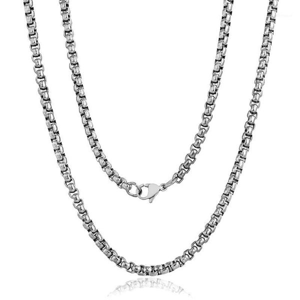 chains width 2mm/3mm/4mm round box link chain for mens women silver color stainless steel neckalce never fade waterproof drop1
chains width 2mm/3mm/4mm round box link chain for mens women silver color stainless steel neckalce never fade waterproof drop1
