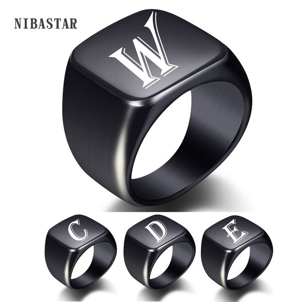 personalised initial men engrave white a to z alphabet stainless steel signet blank plain ring band black tone u.s.size, Golden;silver
personalised initial men engrave white a to z alphabet stainless steel signet blank plain ring band black tone u.s.size, Golden;silver