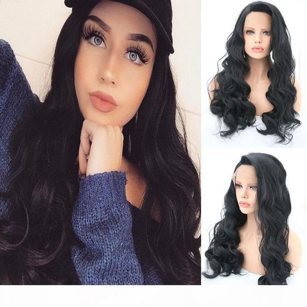 rongduoyi black hair long wavy wig synthetic lace front wigs for women natural looking lace wig half hand wigs heat resistant
rongduoyi black hair long wavy wig synthetic lace front wigs for women natural looking lace wig half hand wigs heat resistant