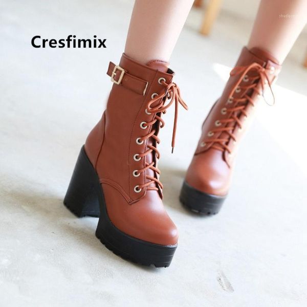 boots women fashion black pu leather waterproof platform female comfortable brown autumn & winter bottes femmes e60171
boots women fashion black pu leather waterproof platform female comfortable brown autumn & winter bottes femmes e60171