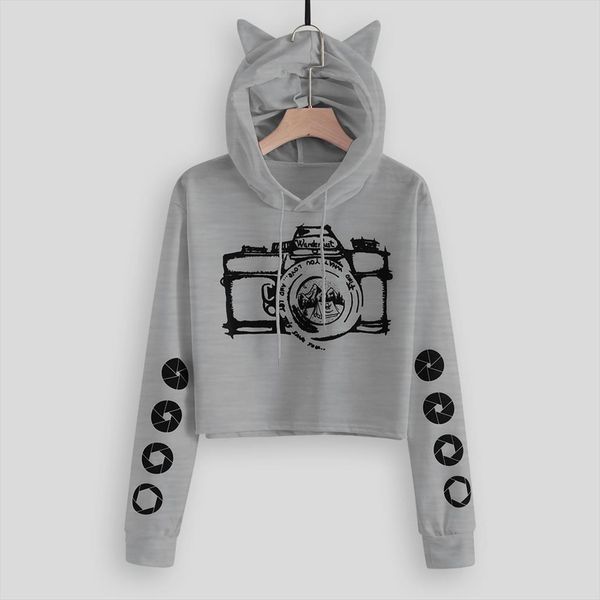 newly design black camera print cat ear hoodies sweatshirts women girls front pocket long sleeve hoody pullover female g7
newly design black camera print cat ear hoodies sweatshirts women girls front pocket long sleeve hoody pullover female g7