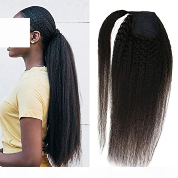 african american human ponytail hair extension coarse yaki kinky straight wrap around pony tail clip on pony tail 140g, Black
african american human ponytail hair extension coarse yaki kinky straight wrap around pony tail clip on pony tail 140g, Black