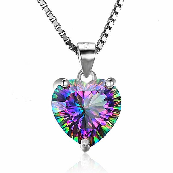 wholesale fashion multi colored women minimalist jewelry necklace crystal heart necklace, Silver
wholesale fashion multi colored women minimalist jewelry necklace crystal heart necklace, Silver
