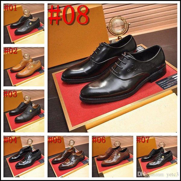 l1 luxury men leather shoes fashion derby balck brown lace up cap toe pointed toe office wedding dress formal shoes men 22, Black
l1 luxury men leather shoes fashion derby balck brown lace up cap toe pointed toe office wedding dress formal shoes men 22, Black