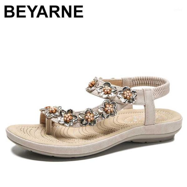 beyarnesummer woman sandals pu elastic band 2cm flat toe round toe chain pearl shallow flowers low heels shoes women shoes size1, Black 
beyarnesummer woman sandals pu elastic band 2cm flat toe round toe chain pearl shallow flowers low heels shoes women shoes size1, Black
