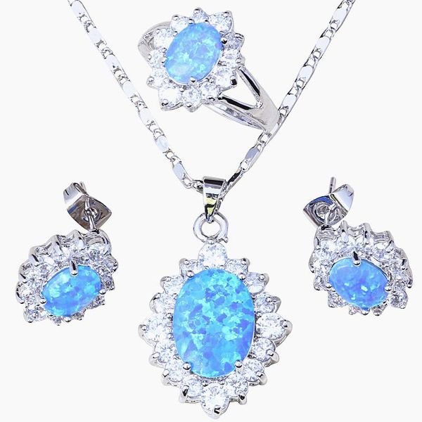 wonderful design blue fire opal fashion jewelry set for engagement brand jewelry sets pt001, Silver
wonderful design blue fire opal fashion jewelry set for engagement brand jewelry sets pt001, Silver