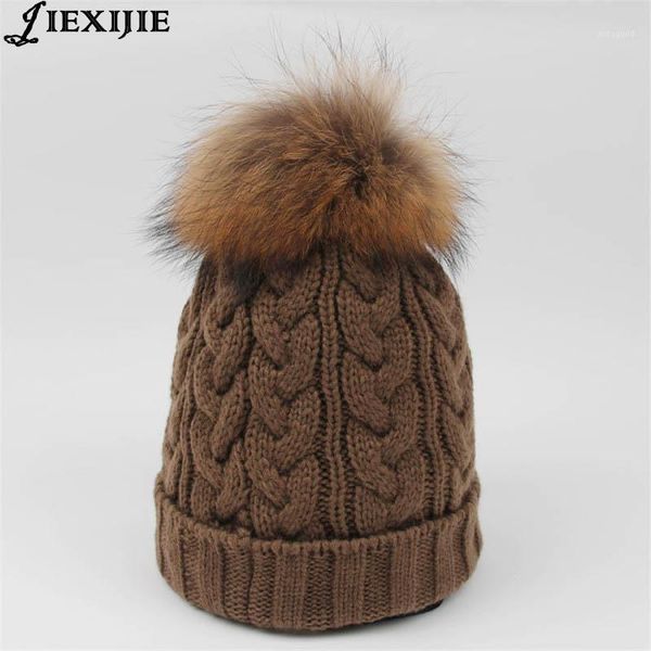 beanie/skull caps 2021 womens warm fleece inside beanie hats winter 100% real raccoon fur pompom hat mink female wool knitted beanies caps1, Blue;gray
beanie/skull caps 2021 womens warm fleece inside beanie hats winter 100% real raccoon fur pompom hat mink female wool knitted beanies caps1, Blue;gray