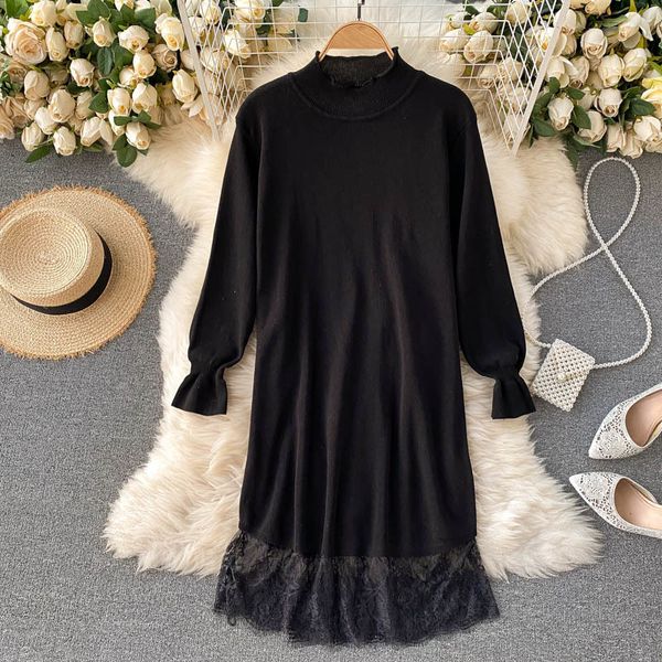 2021 new singiny retro stripe women's knitted or crocheted fashion loose dressed in long autumn design splice frilly jw71, Black;gray
2021 new singiny retro stripe women's knitted or crocheted fashion loose dressed in long autumn design splice frilly jw71, Black;gray