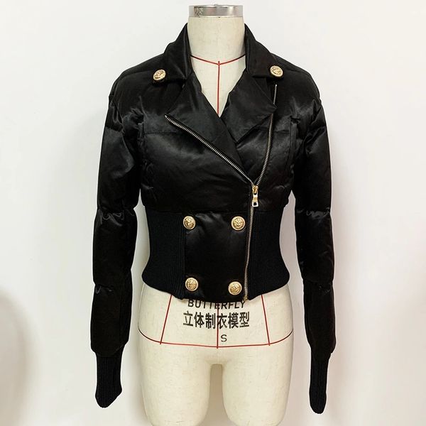 european and american high-quality diagonal zipper threaded suit collar white duck down jacket, Black
european and american high-quality diagonal zipper threaded suit collar white duck down jacket, Black