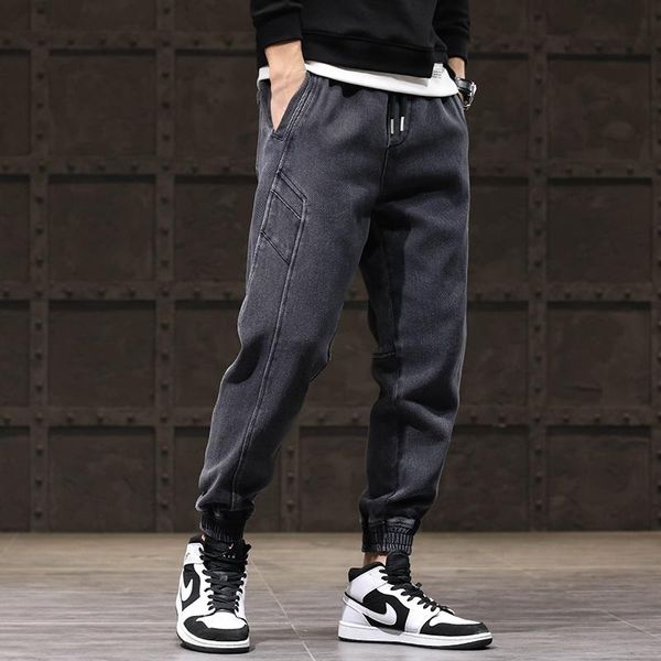 autumn newly fashion men jeans japanese style vintage designer denim cargo pants loose fit black gray streetwear hip hop joggers, Blue
autumn newly fashion men jeans japanese style vintage designer denim cargo pants loose fit black gray streetwear hip hop joggers, Blue
