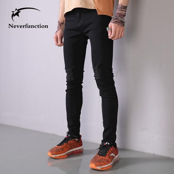 men's jeans men skinny ripped black cotton stretch slim hip hop streetwear motorcycle holes jogger denim trousers, Blue
men's jeans men skinny ripped black cotton stretch slim hip hop streetwear motorcycle holes jogger denim trousers, Blue