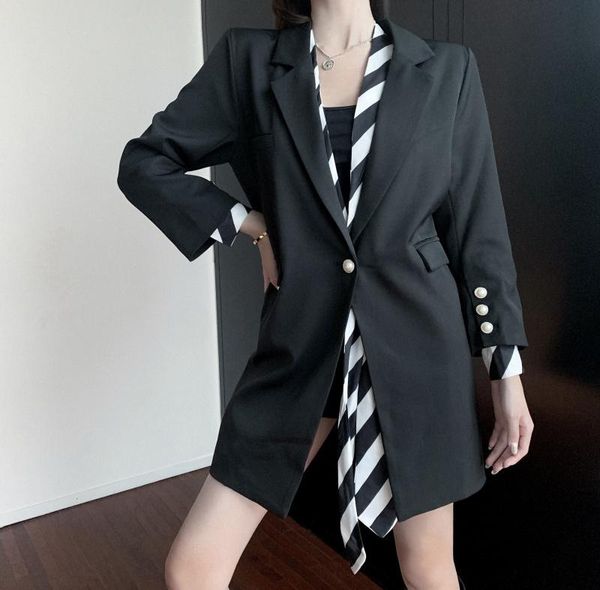women's suits & blazers 2021 autumn winter clothes women jacket female office lady vintage loose mujer chaqueta kobieta kurtka, White;black
women's suits & blazers 2021 autumn winter clothes women jacket female office lady vintage loose mujer chaqueta kobieta kurtka, White;black